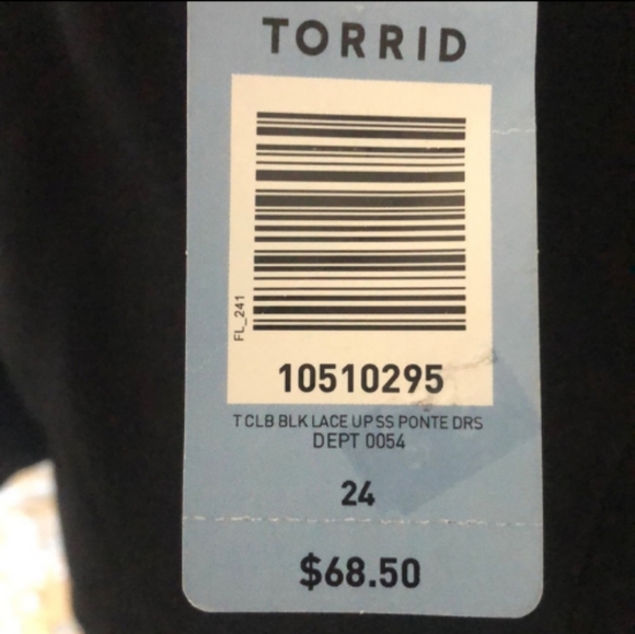 TORRID Black Short Sleeve DRESS Slimming PLUS 24 - Picture 6 of 7